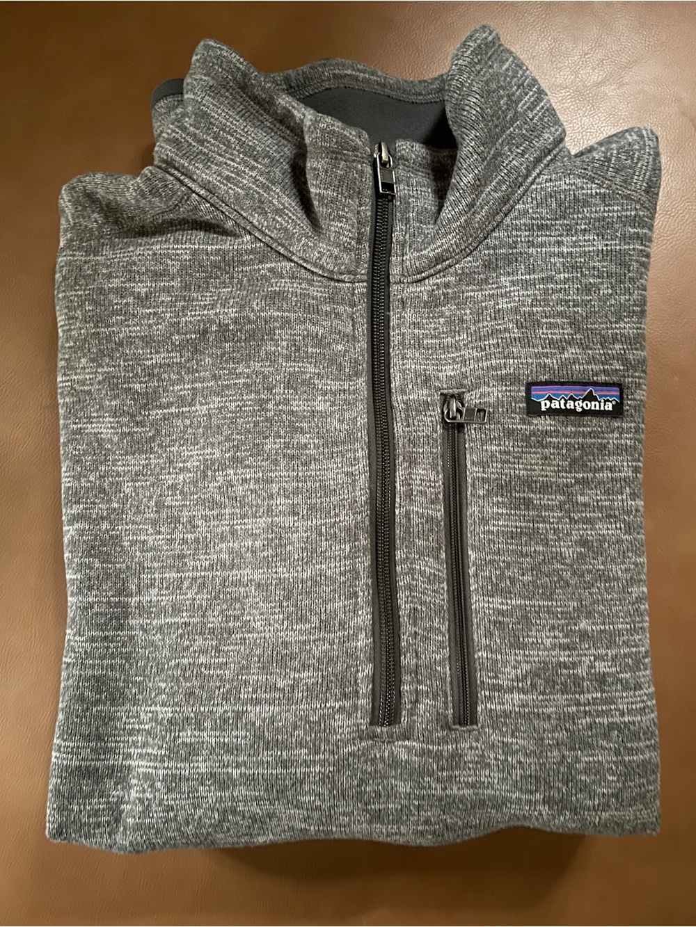 Patagonia Men’s Gray Half-Zip Sweater